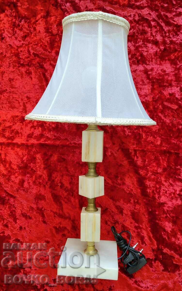 Quality WHITE MARBLE Bulgarian Table Sot Lamp