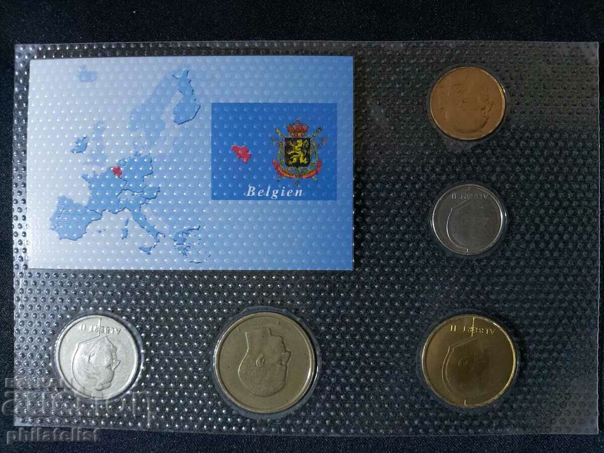 Auction Complete set - Belgium 1982-1998, 5 coins Auction Complete set - Belgium 1982-1998, 5 coins
