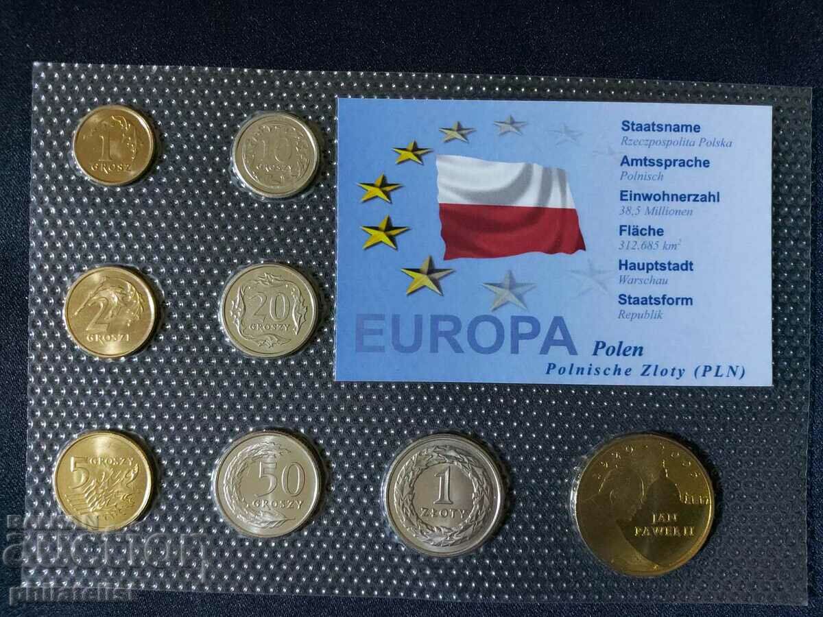 Complete set - Poland 1995-2008, 8 coins