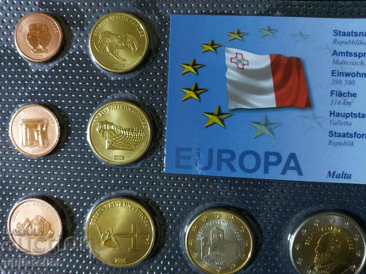 Trial Euro Set - Malta 2006, 8 coins with price 22.00 BGN | € 11.25 Trial Euro Set - Malta 2006, 8 coins with price 22.00 BGN | € 11.25