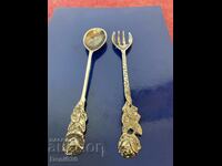 Collector's set fork and spoon with markings !!!