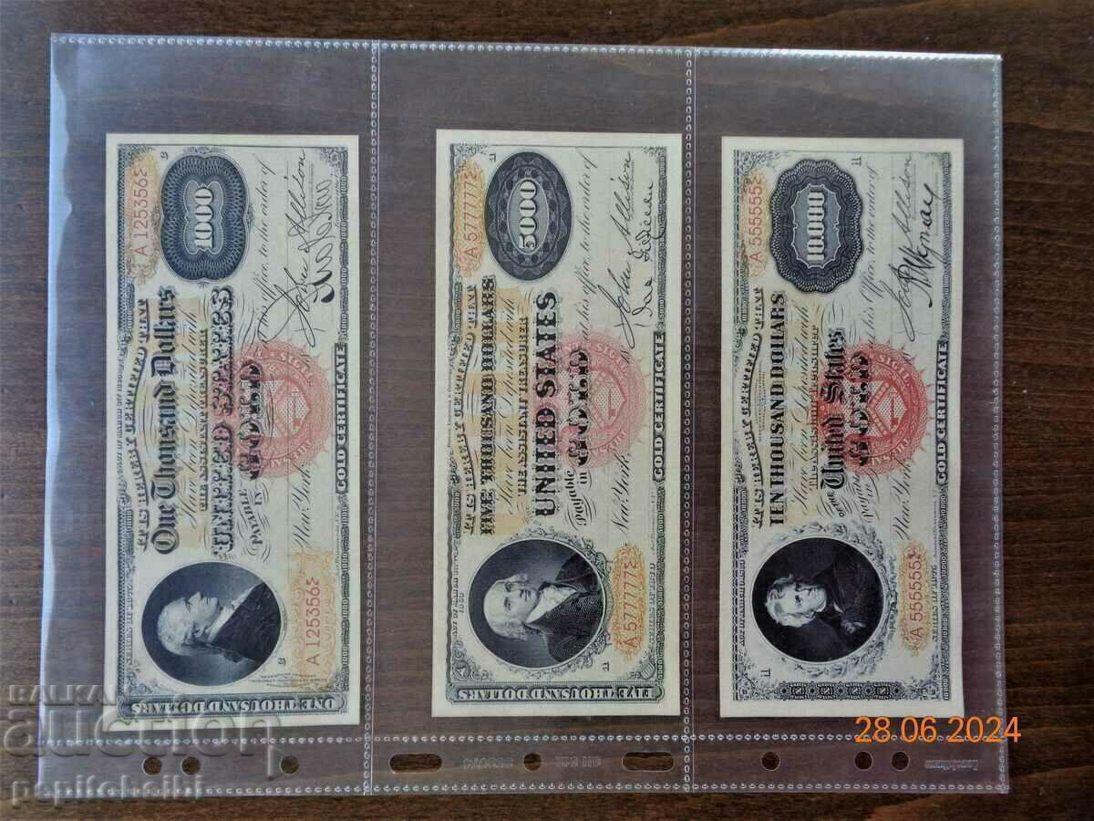 Auction Old and rare United States banknote - the banknote is a copy Auction Old and rare United States banknote - the banknote is a copy