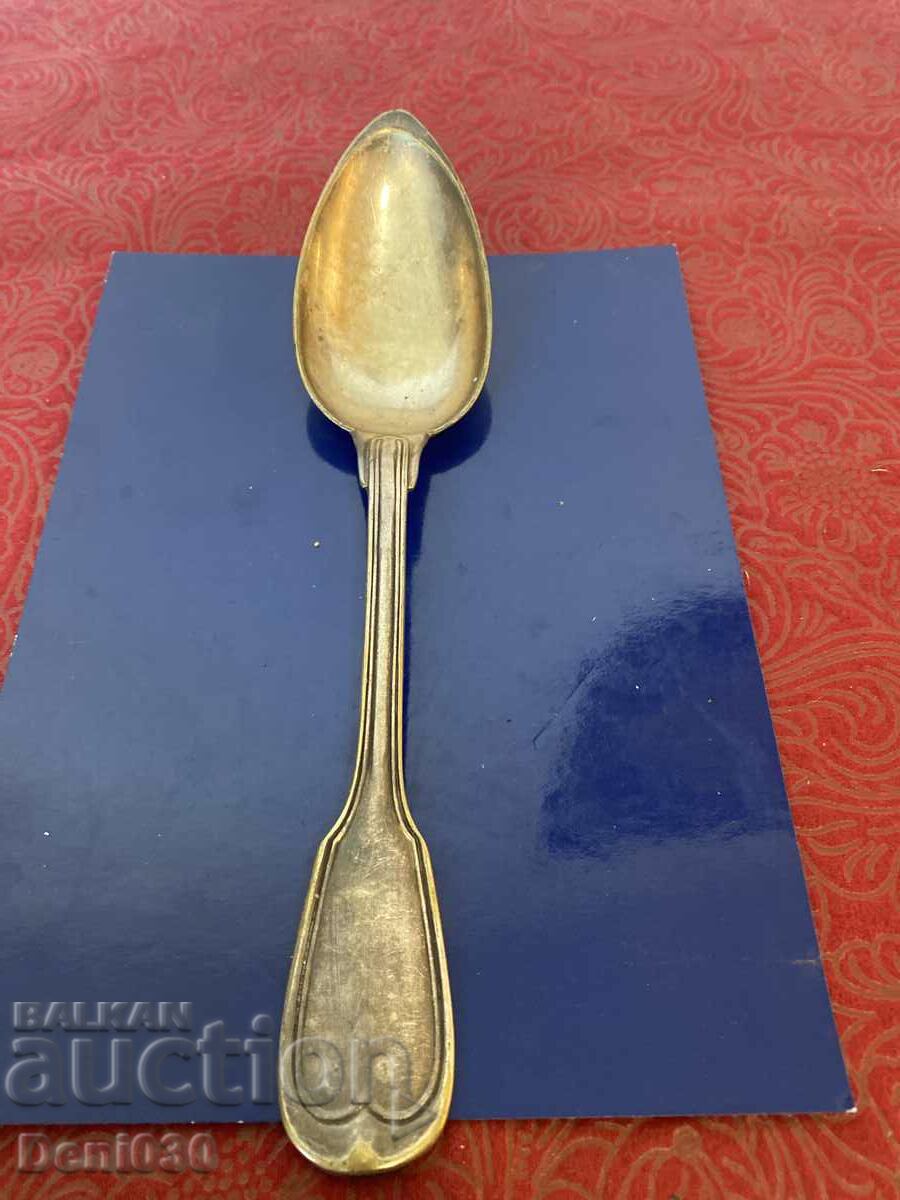 Old deep silver plated spoon with markings !!!!