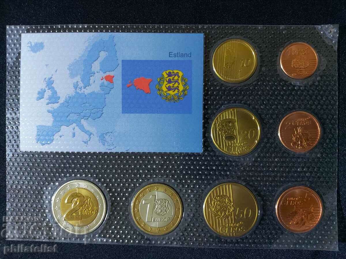 Auction  Trial Euro Set - Estonia 2006, 8 coins