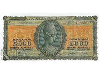 Grecia - 5000 Drachmai 1943 - Pick 122 /c