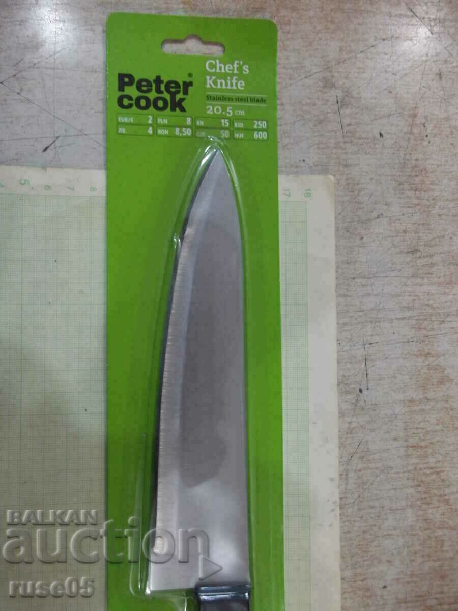 Chef's knife "Peter Cook" new with price 3.00 BGN | € 1.53 Chef's knife "Peter Cook" new with price 3.00 BGN | € 1.53
