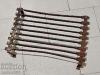 Old hand forged grill, steakhouse, wrought iron