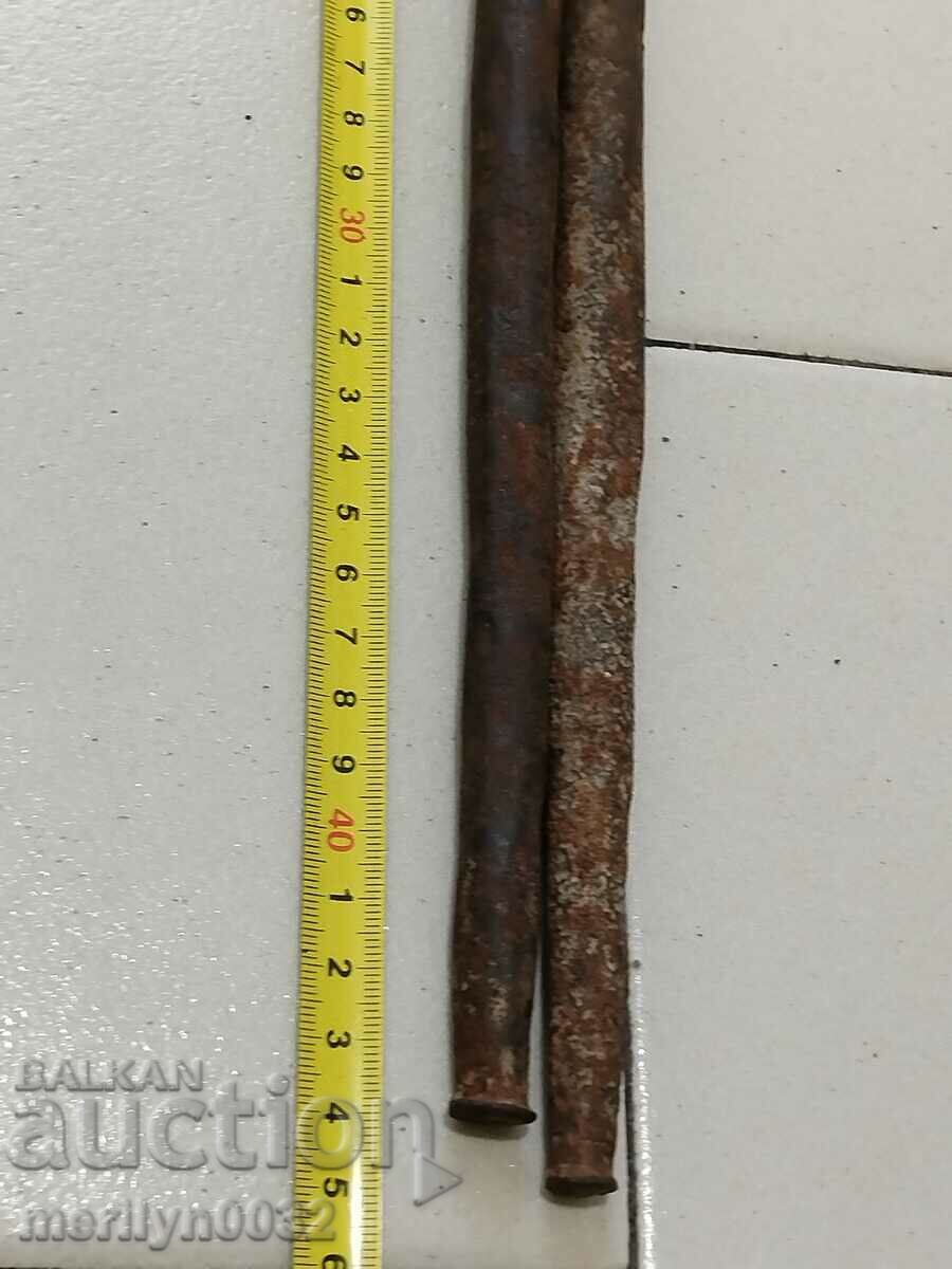 Παλιά λαβίδα σιδηρουργού, έρπητα ζωστήρα, σφυρήλατο σίδερο - 6