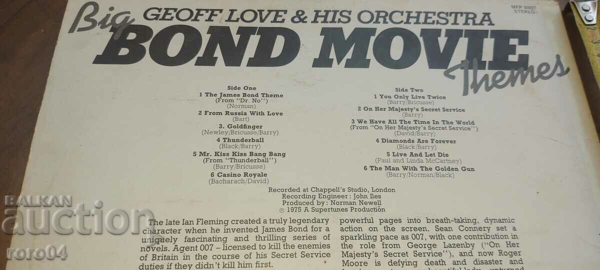 Delivery of BIG BOND MOVIE THEMES