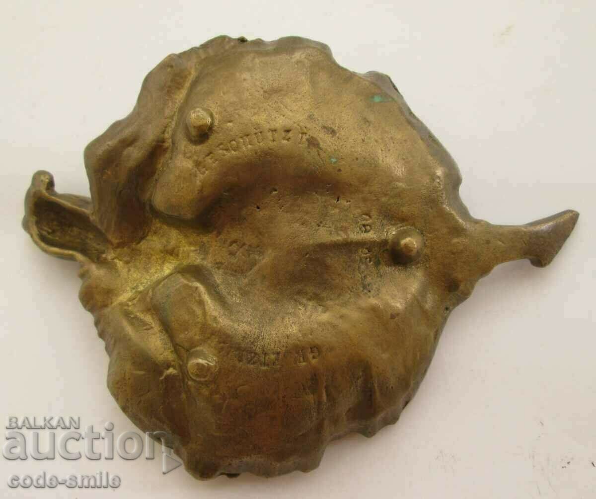 Old bronze figure plastic ballerina marked - 5