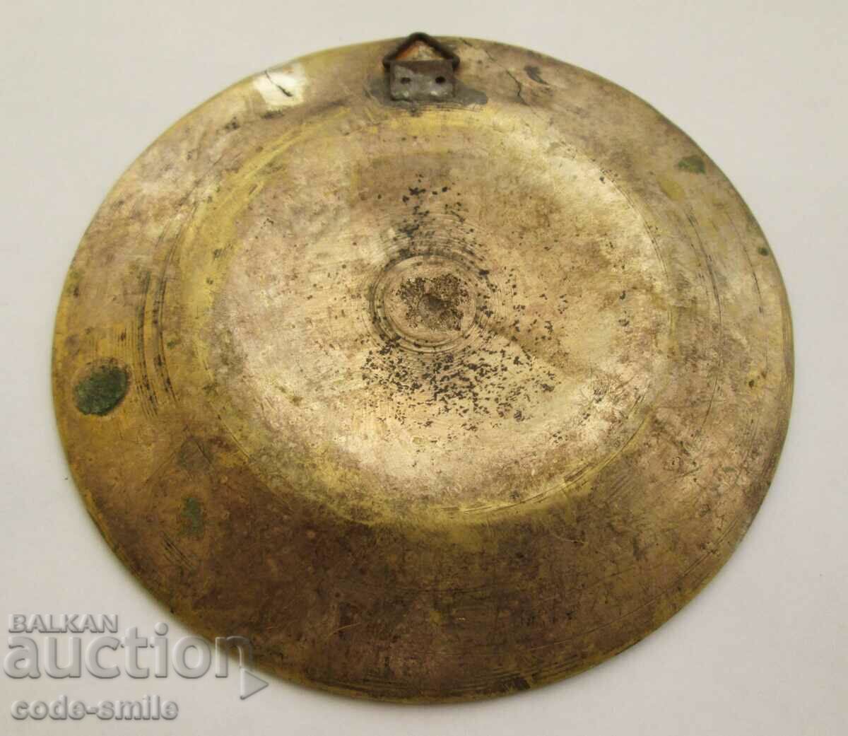 Old metal plate for wall cellular enamel - 5 Old metal plate for wall cellular enamel - 5