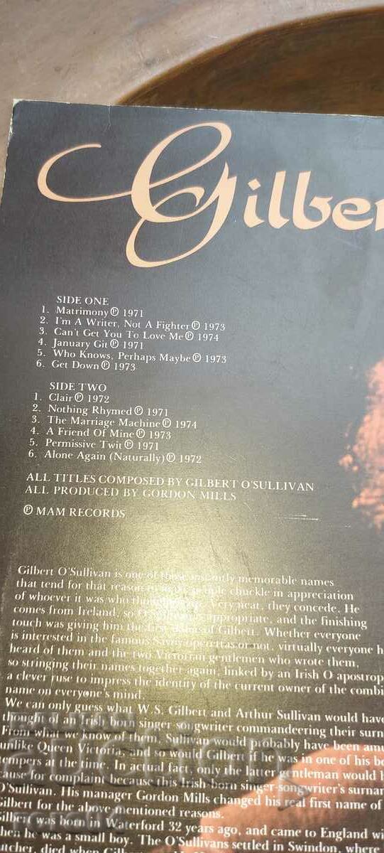 GILBERT O'SULLIVAN - 5 GILBERT O'SULLIVAN - 5
