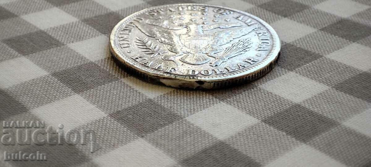 Auction RARE 1/2 (HALF) 1899 SILVER US DOLLAR. Auction RARE 1/2 (HALF) 1899 SILVER US DOLLAR.
