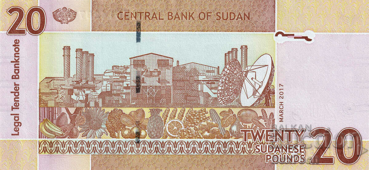 Auction ❤️ ⭐ Sudan 2017 20 pound UNC new ⭐ ❤️ Auction ❤️ ⭐ Sudan 2017 20 pound UNC new ⭐ ❤️