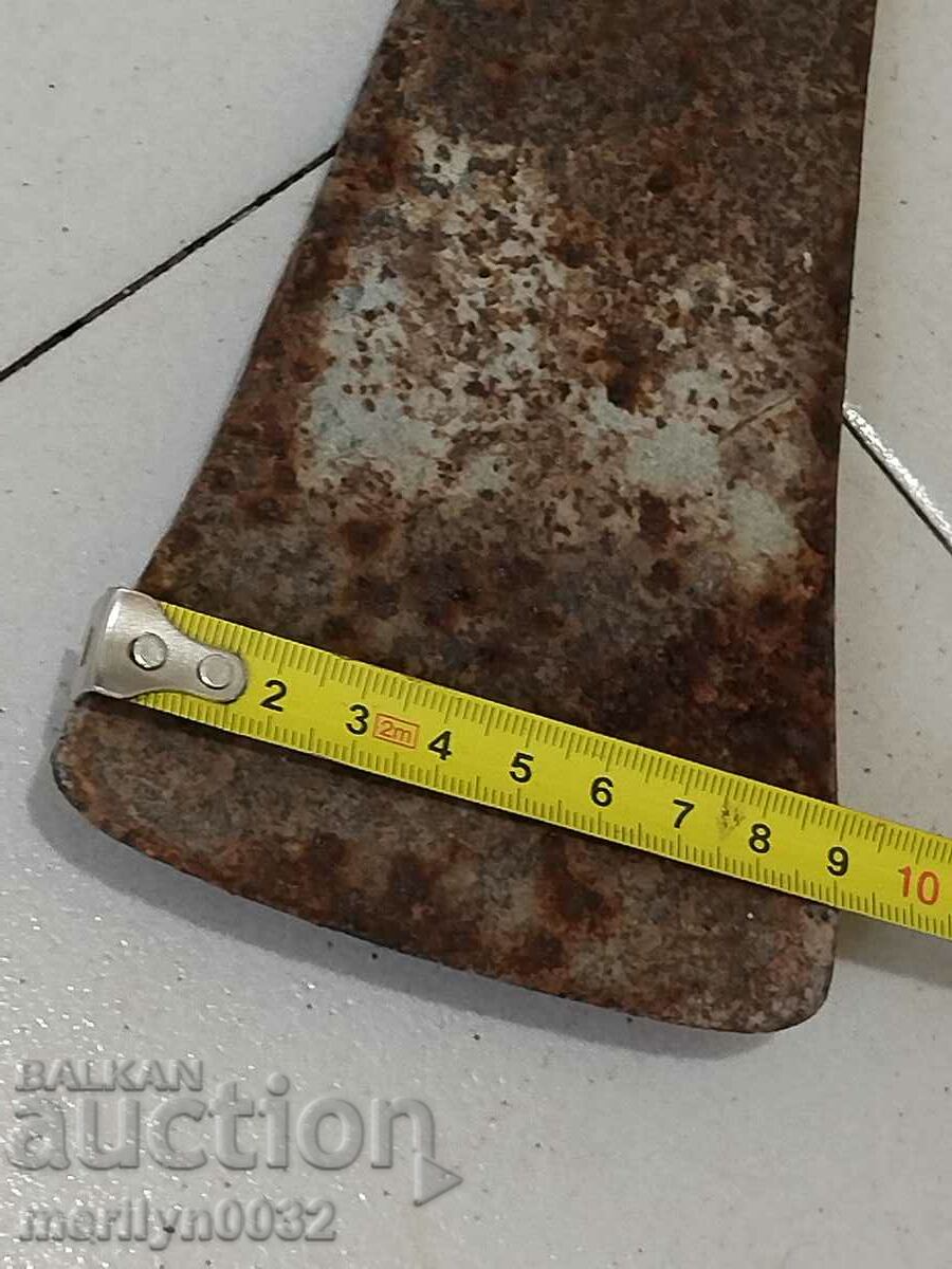 Old forged turnhoe, wrought iron, hoe, blade, axe - 5 Old forged turnhoe, wrought iron, hoe, blade, axe - 5