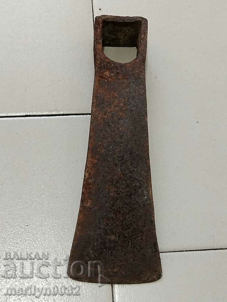 Old forged turnhoe, wrought iron, hoe, blade, axe - 6 Old forged turnhoe, wrought iron, hoe, blade, axe - 6