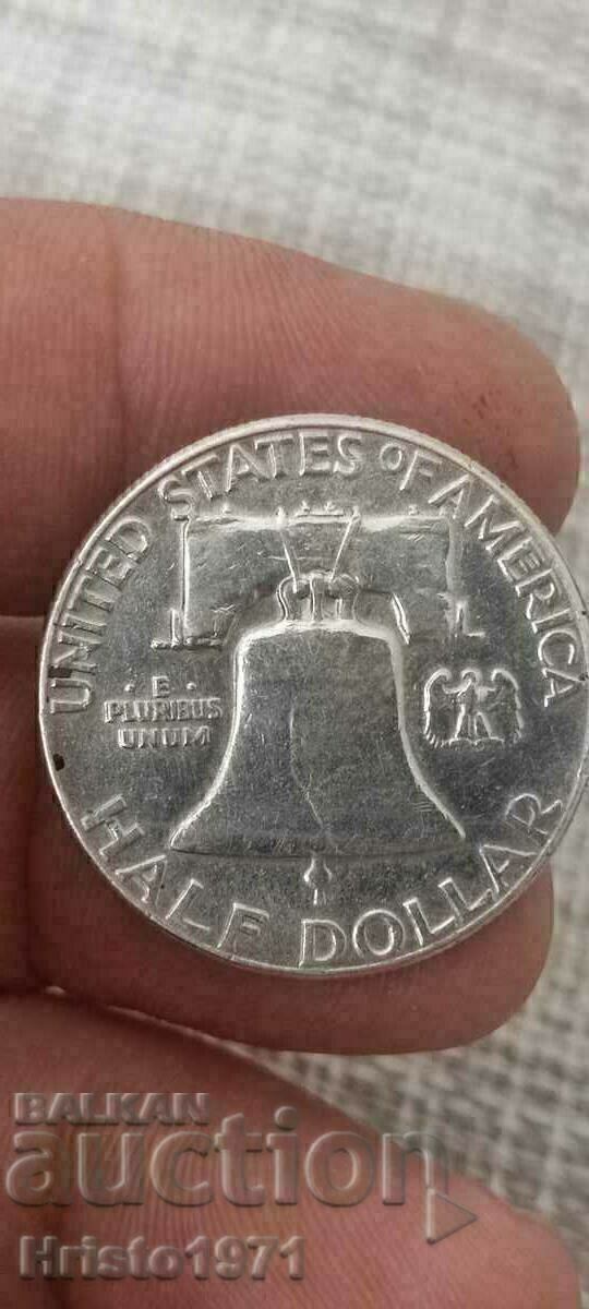 Халф долар 1957 с цена € 30.68 | 60.00 лв.