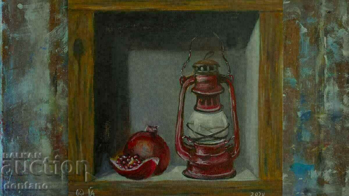 Oil painting-Still life-Trompe-l'œil - illusion painting