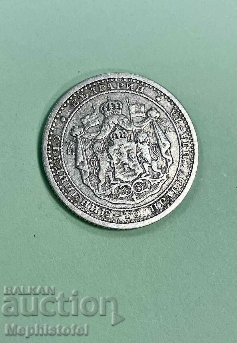 Auction  50 cents 1883, Principality of Bulgaria - silver coin