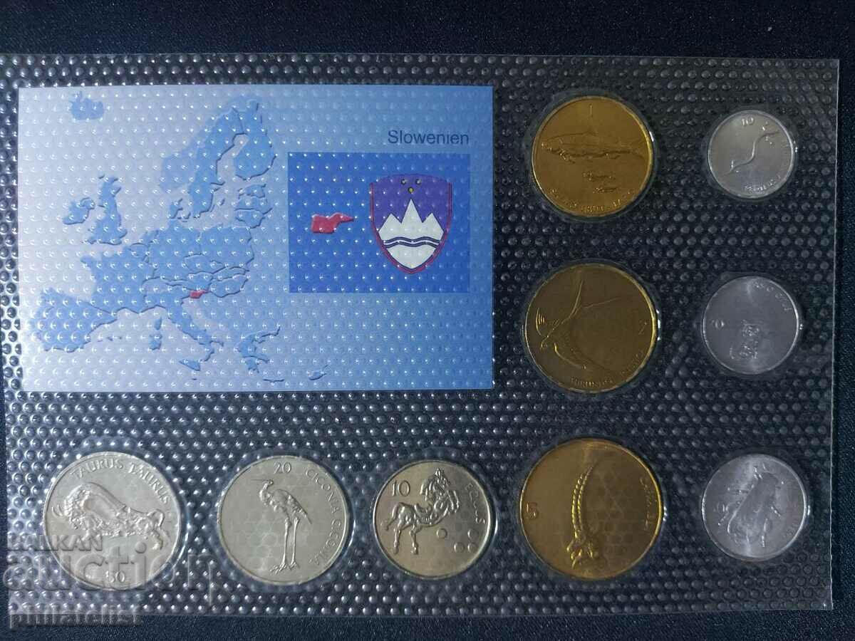 Auction Complete set - Slovenia in tolars 1992-2006, 9 coins Auction Complete set - Slovenia in tolars 1992-2006, 9 coins
