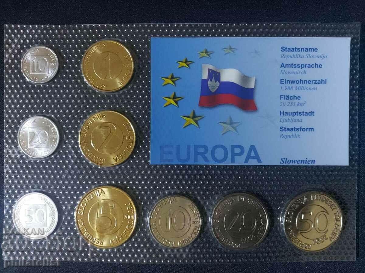 Ολοκληρωμένο σετ - Σλοβενία σε τόλαρ 1992-2006, 9 νομίσματα