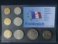 Complete set - France 1964-1998, 8 coins