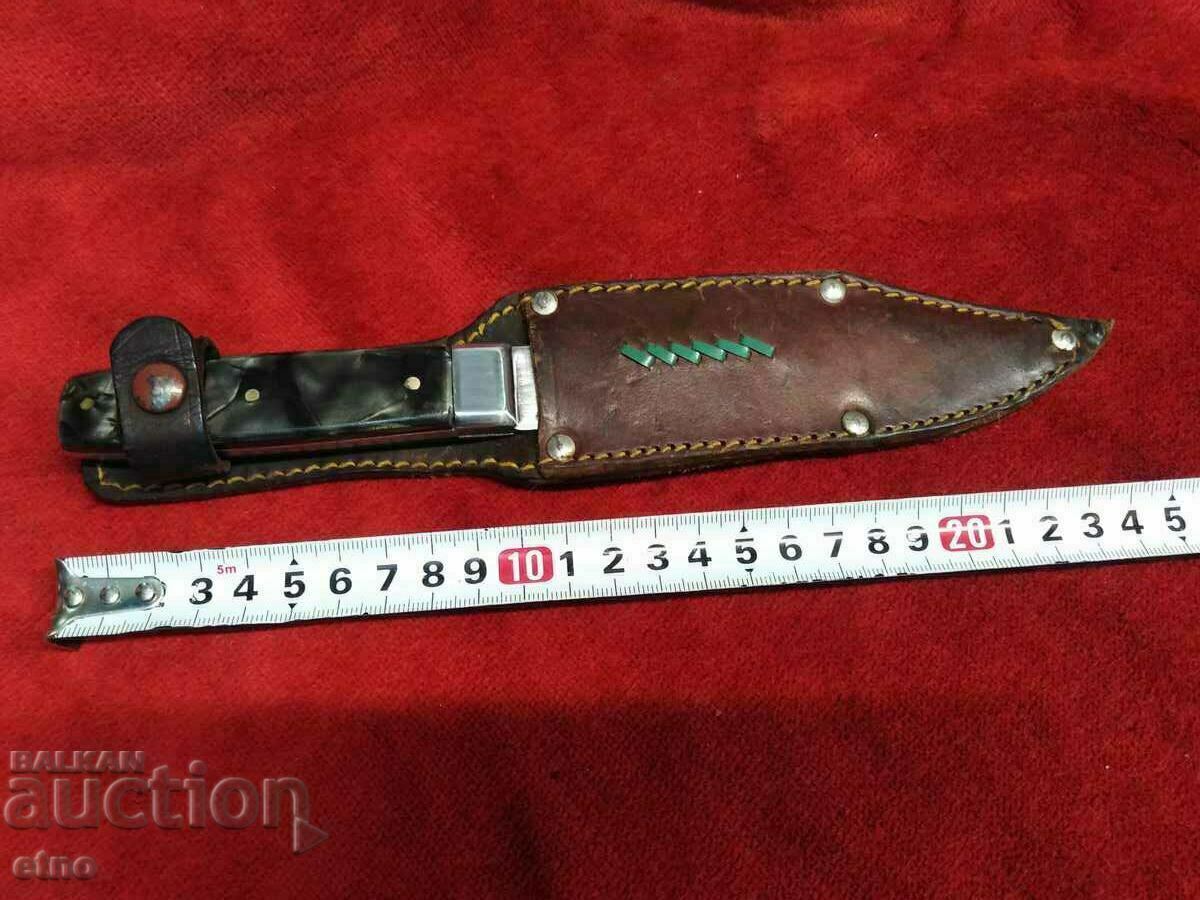 Auction OLD RARE KNIFE - "BUKOVETS" WITH THE ORIGINAL LEATHER HANDLE Auction OLD RARE KNIFE - "BUKOVETS" WITH THE ORIGINAL LEATHER HANDLE