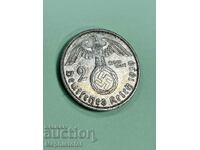 2 райхсмарки 1939 г F, Германия - сребърна монета