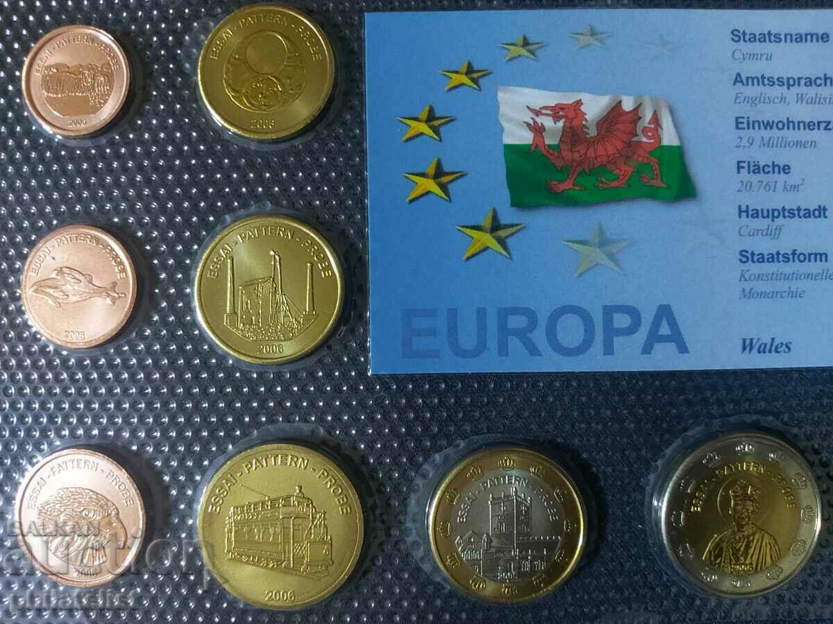 Trial Euro Set - Wales 2006, 8 coins with price 22.00 BGN | € 11.25 Trial Euro Set - Wales 2006, 8 coins with price 22.00 BGN | € 11.25