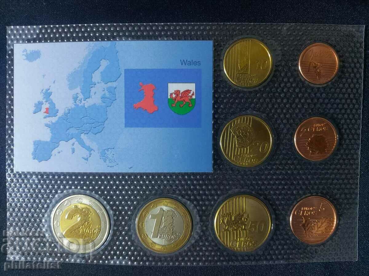 Auction Trial Euro Set - Wales 2006, 8 coins Auction Trial Euro Set - Wales 2006, 8 coins