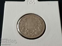 1 lev 1891 Principality of Bulgaria Silver Coin 3