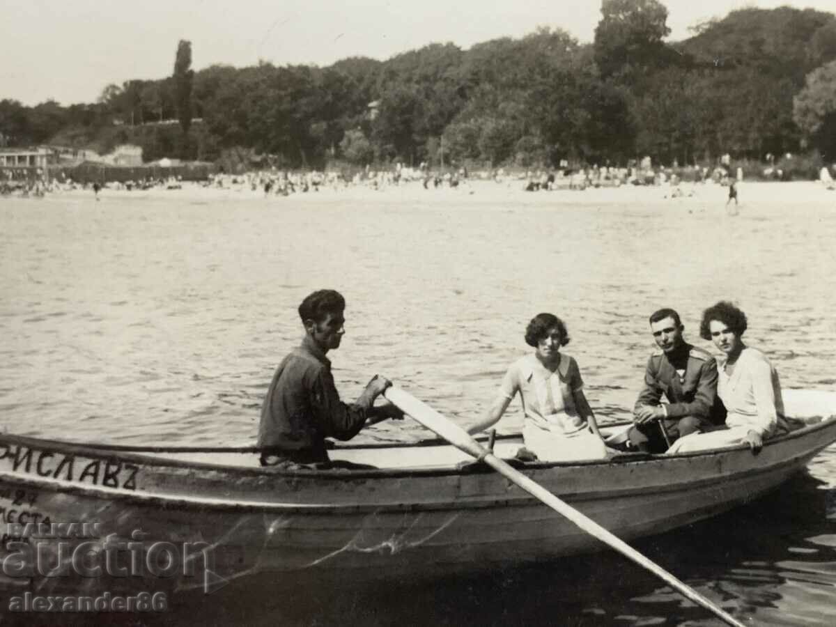 Varna boat "Borislav" military with two ladies old photo - 5 Varna boat "Borislav" military with two ladies old photo - 5