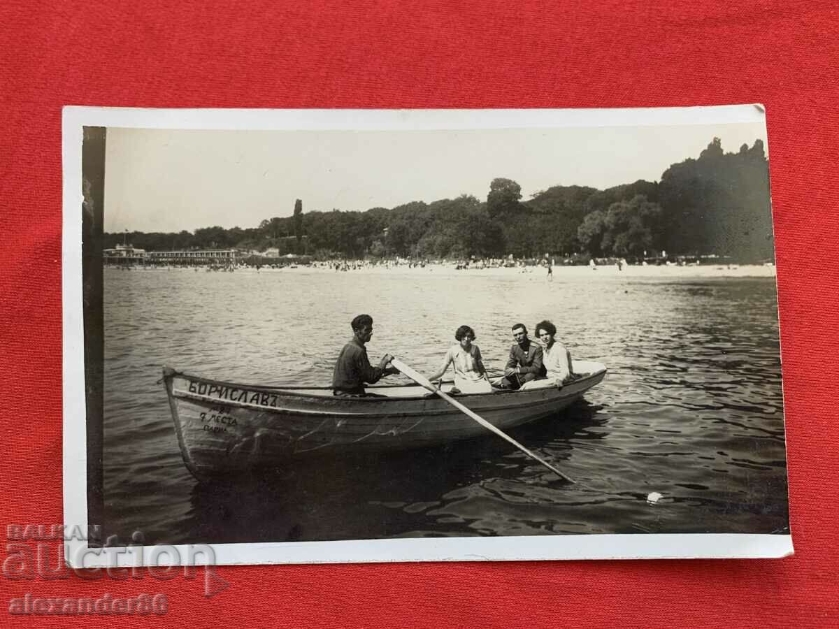 Varna boat "Borislav" military with two ladies old photo - 6 Varna boat "Borislav" military with two ladies old photo - 6