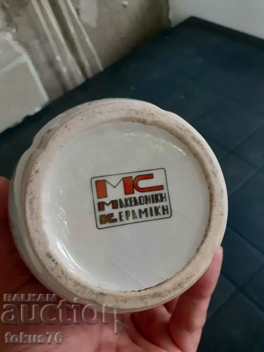 Παλαιό μακεδονικό πορσελάνινο βάζο - 5 Παλαιό μακεδονικό πορσελάνινο βάζο - 5