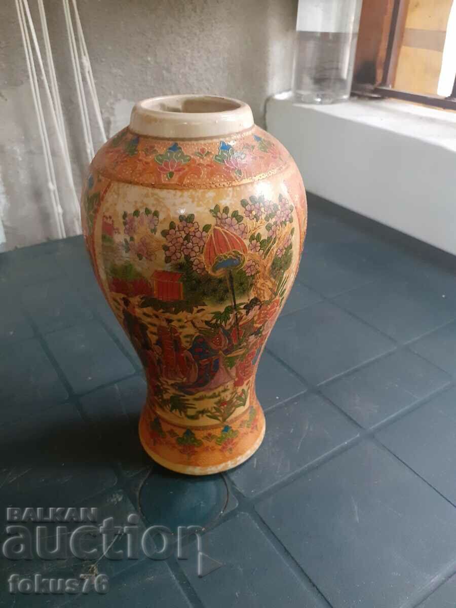 Old satsuma porcelain vase