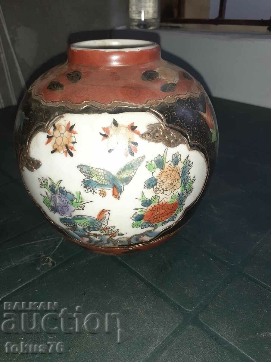Old vase jar porcelain Satsuma Satsuma