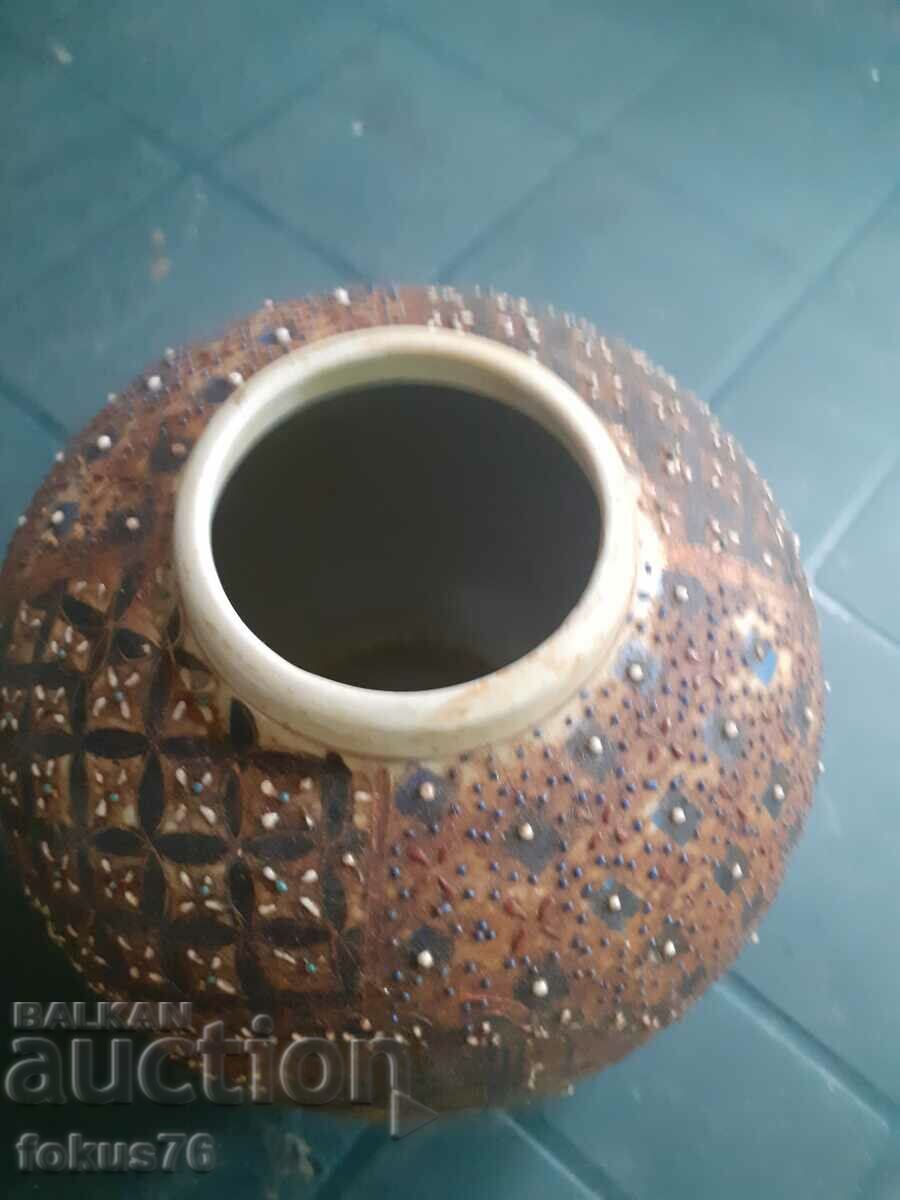 Old vase jar porcelain Satsuma Satsuma marking - 5 Old vase jar porcelain Satsuma Satsuma marking - 5