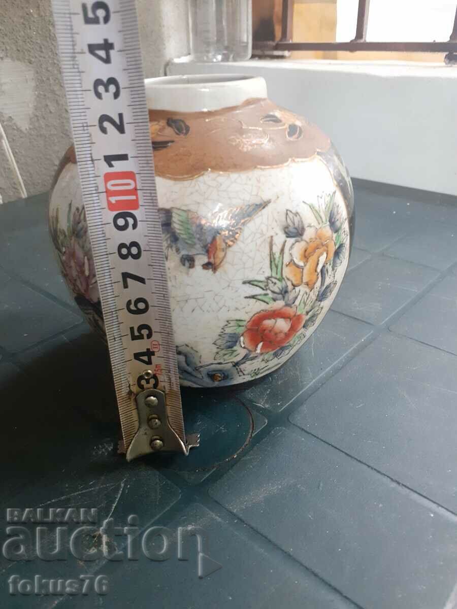 Old beautiful vase jar porcelain Satsuma Satsuma marked - 7 Old beautiful vase jar porcelain Satsuma Satsuma marked - 7