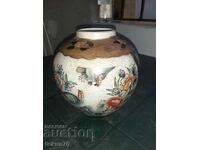 Old beautiful vase jar porcelain Satsuma Satsuma marked