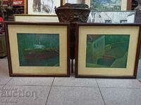 2 PAINTINGS BY KRASSIMIR KRUSTEV PARTICIPATED IN AN EXHIBITION