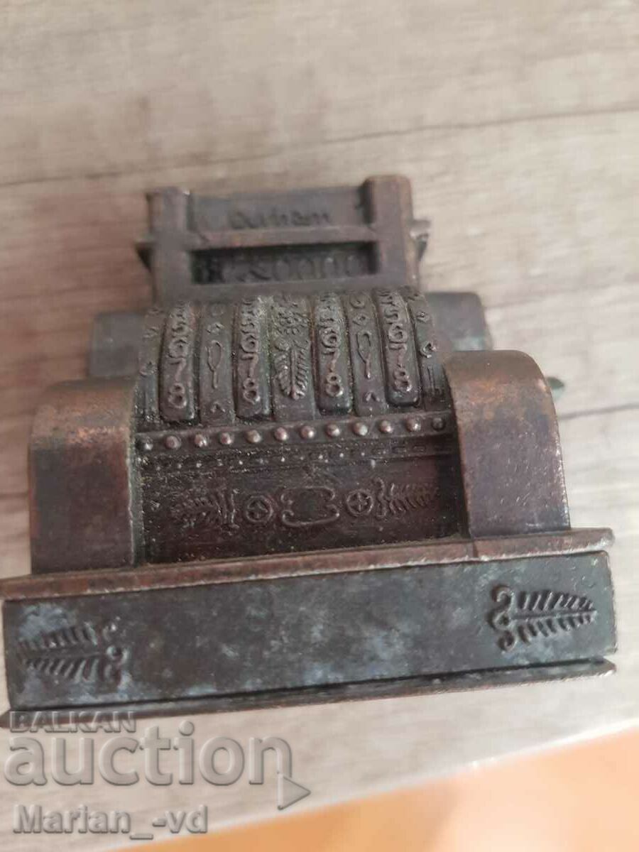 Παλιά αναμνηστικά μεταλλική ταμειακή μηχανή - 7