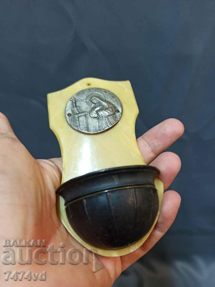 OLD HOLY WATER VESSEL with price 50.00 BGN | € 25.56 OLD HOLY WATER VESSEL with price 50.00 BGN | € 25.56