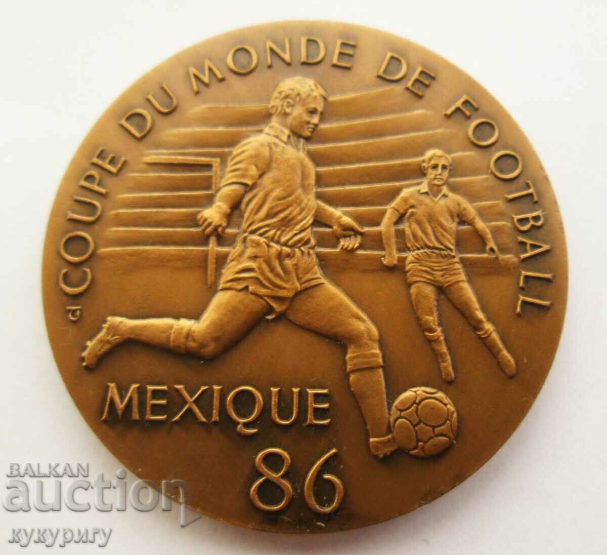 Стар медал плакет Световно първенство футбол Мексико 1986