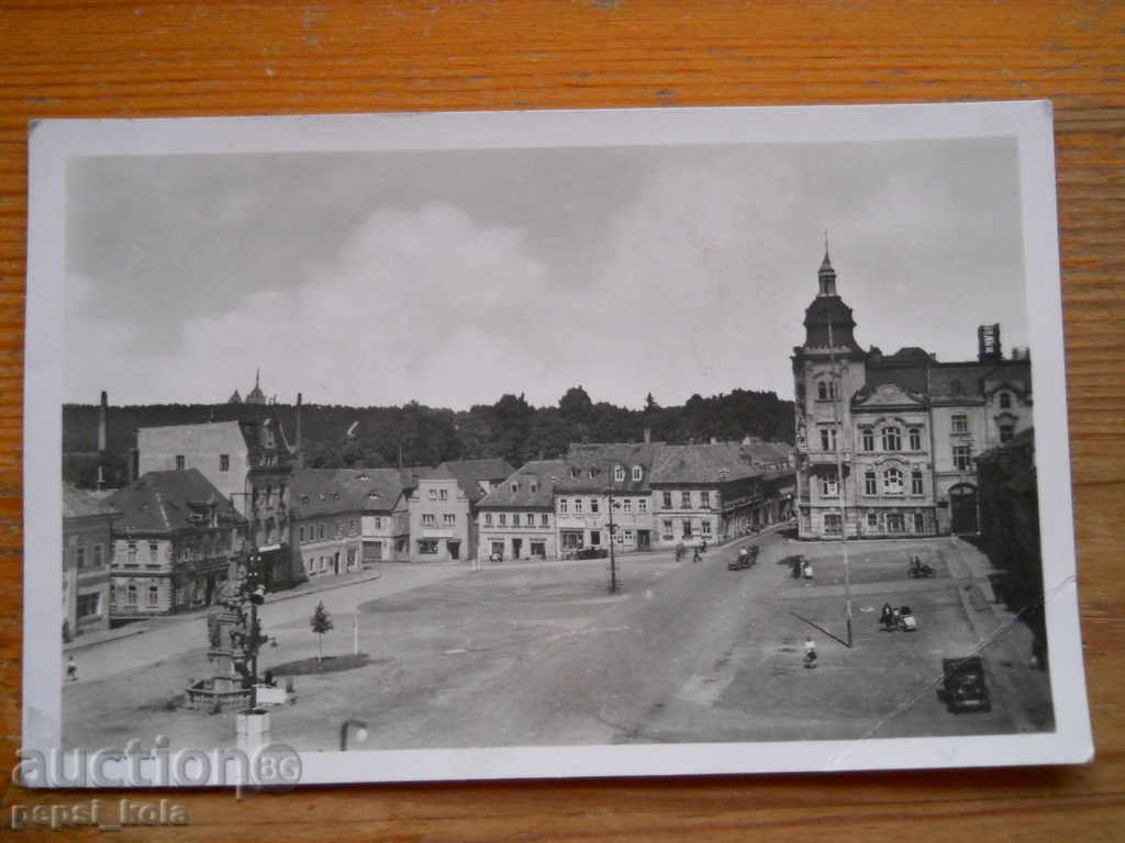 антикварна картичка - Чехословакия (Шлукнов) 1949 г.