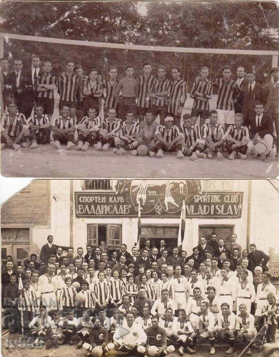 I'M SELLING TWO OLD FOOTBALL PHOTOS - SK TICHA AND VLADISLAV 1923