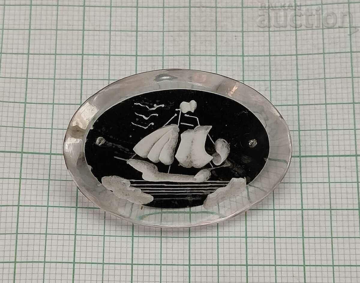 JEWELRY SHIP BROOCH