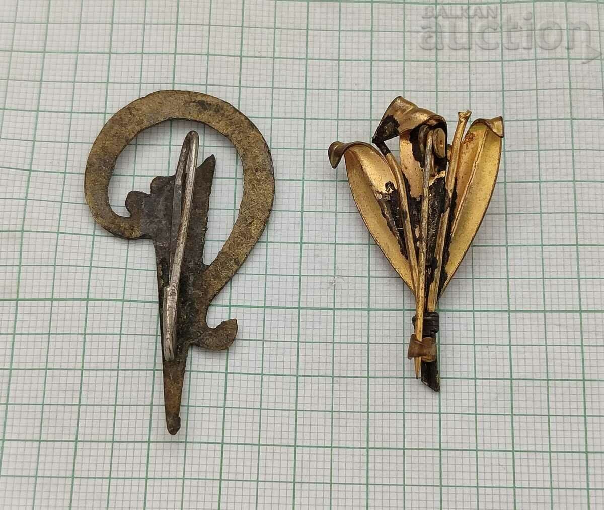 BROOCH JEWELRY LOT 2 PIECES with price 4.00 BGN | € 2.05