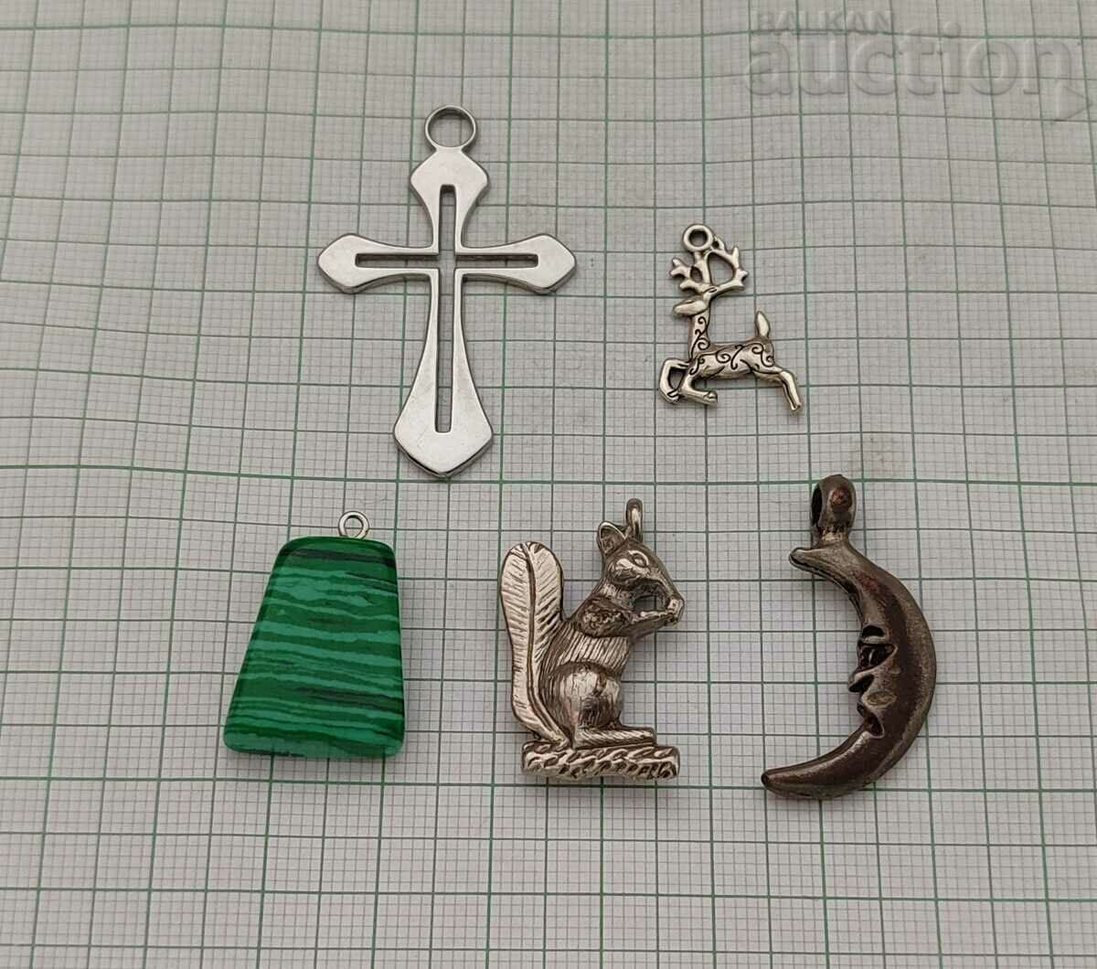 PENDANT JEWELRY LOT 5 PCS