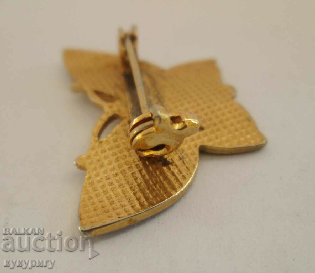 Καρφίτσα κοσμήματος πεταλούδας γριάς με επιχρύσωση και σμάλτο με τιμή 35.00 BGN | € 17.90