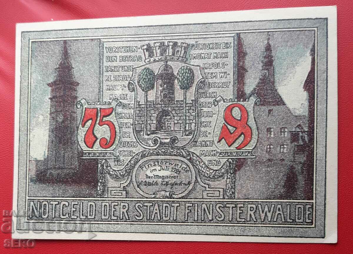Банкнота-Германия-Прусия-Финстервалде-75 пфенига 1921